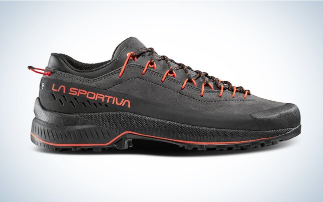 We tested the LaSportiva TX4 Leather approach shoes.