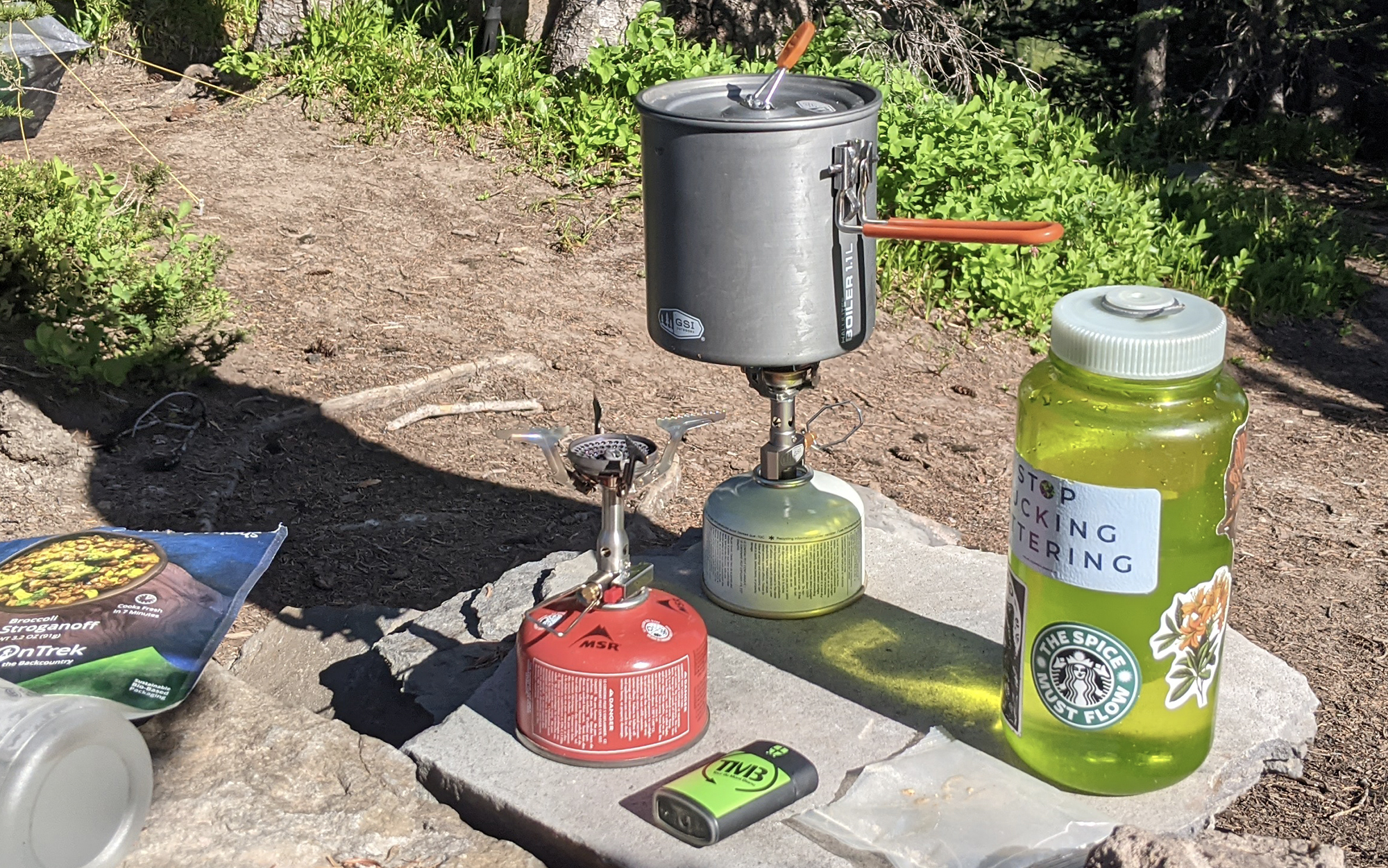 backpacking stoves in the field