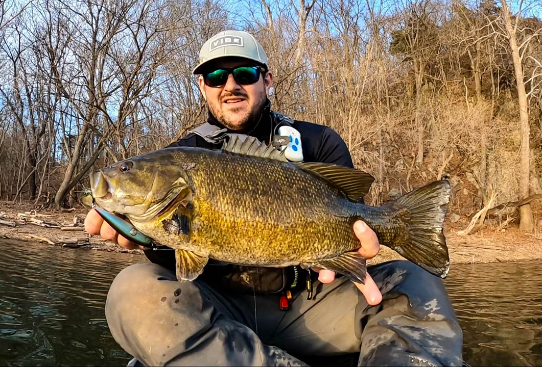 Smallmouth on a jerkbait