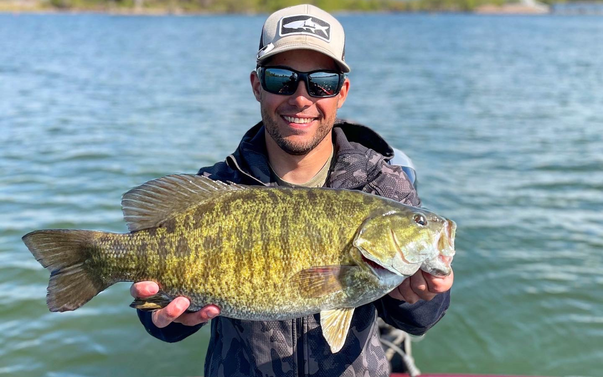 A 5-pound lake Eerie smallmouth bass 