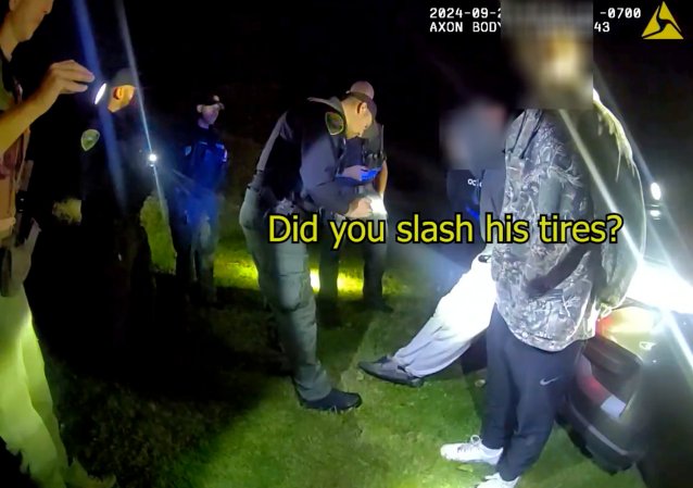 A screenshot of body-cam footage from the Washington Department of Fish and Wildlife.