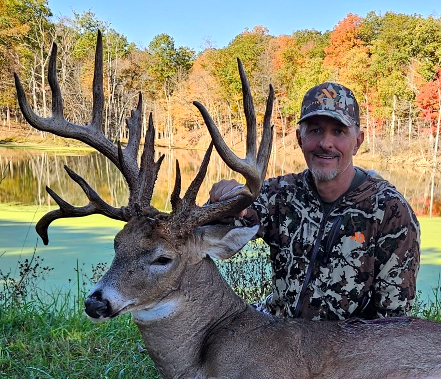 An Ohio hunter with a 21-point buck.