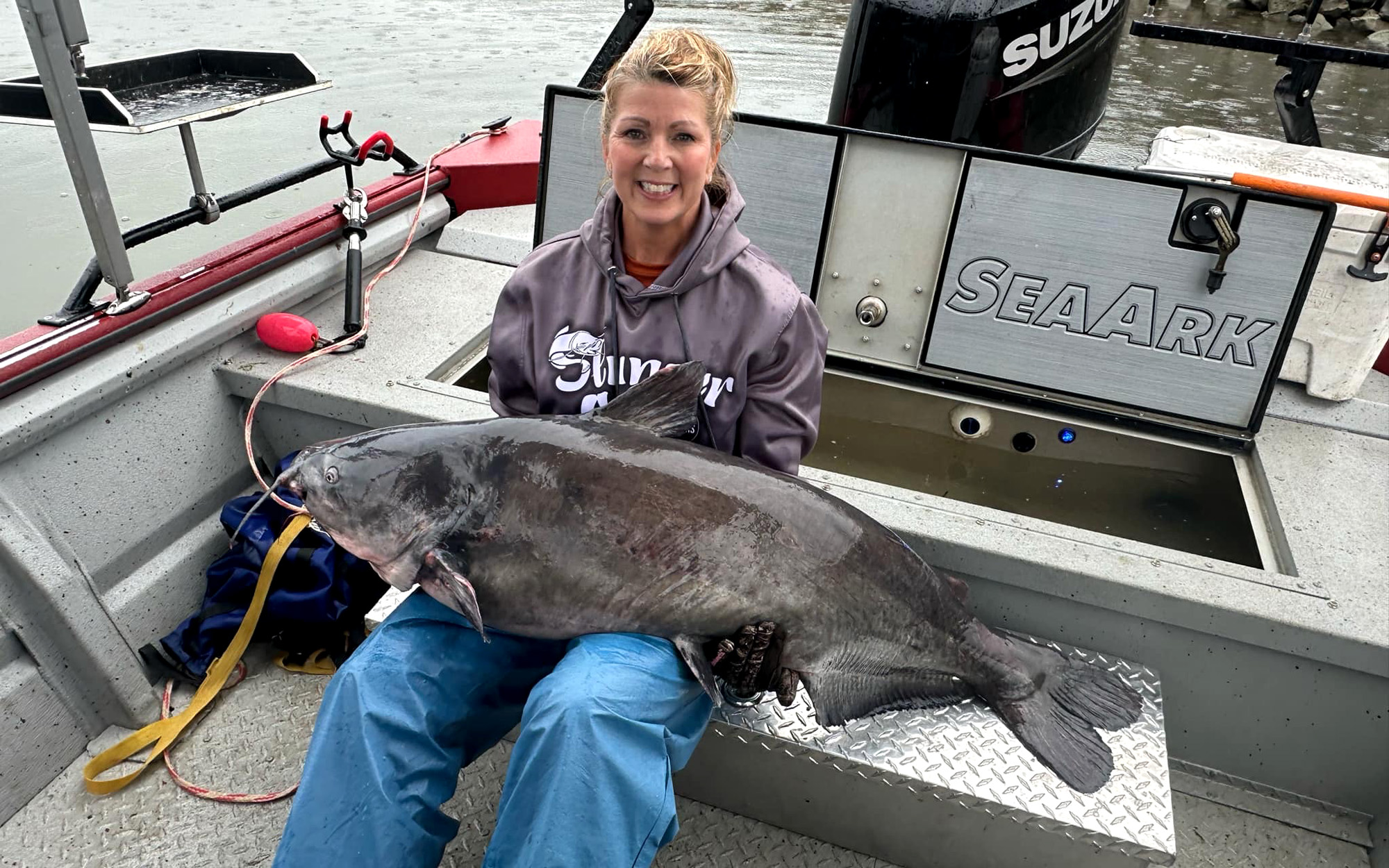 Angler Breaks West Virginia’s Blue Catfish Record by a Whisker