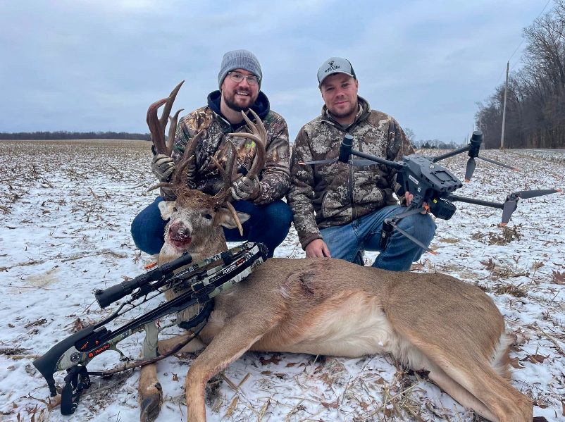 A buck recovered using a drone.