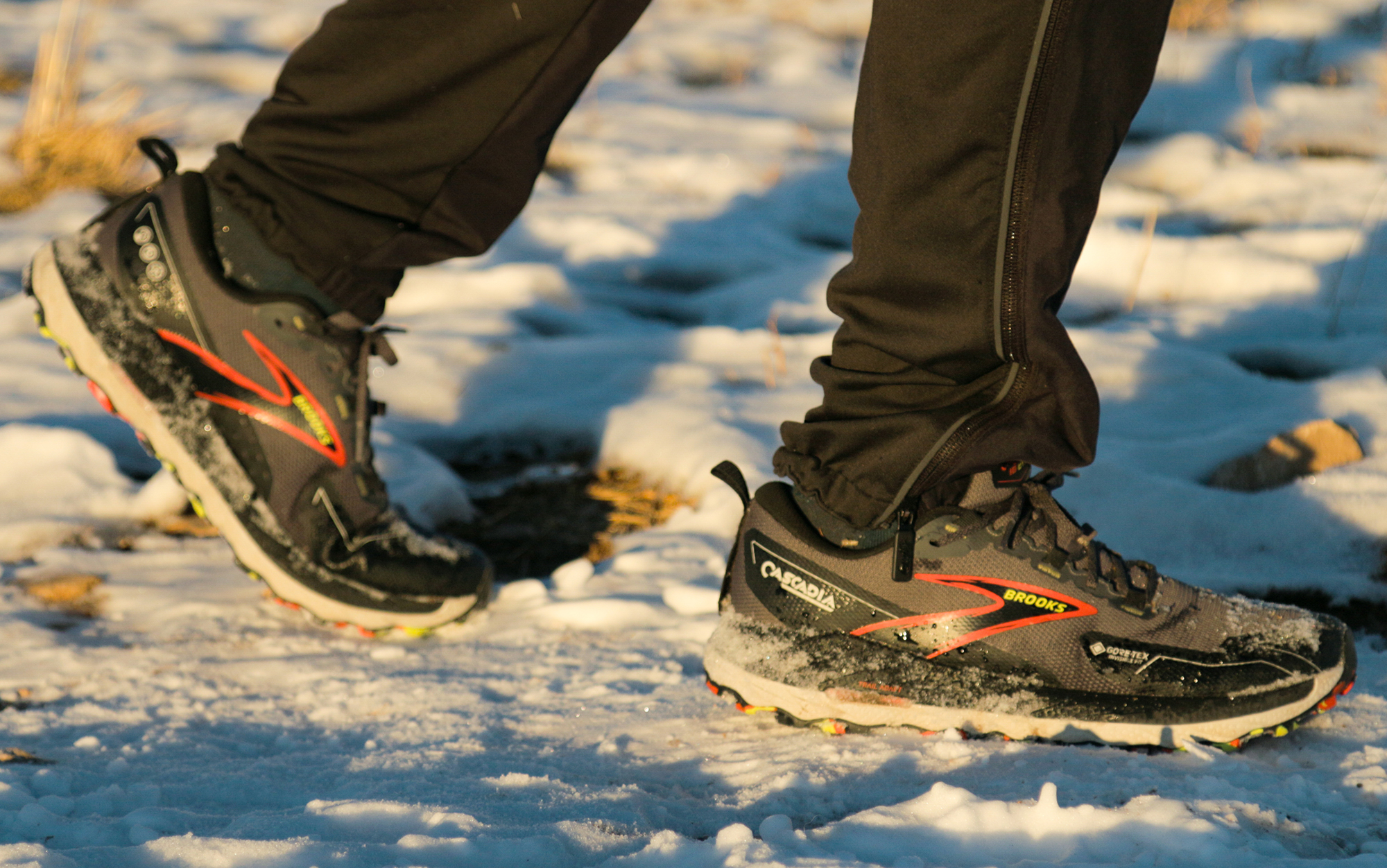 We tested the Brooks Cascadia running in the snow.