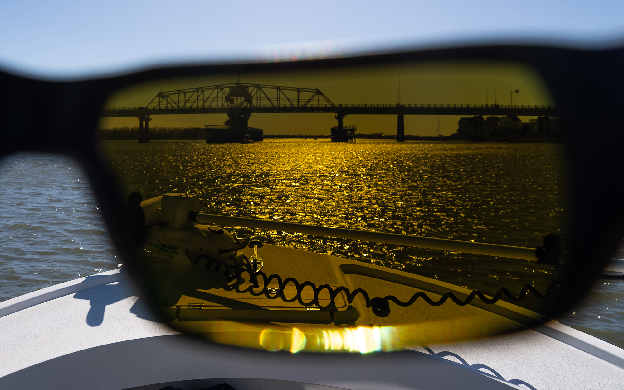 A look through the Guide's Choice polarized Chromapop lens.