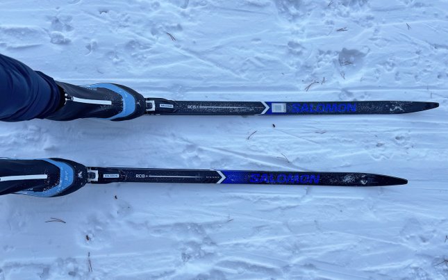 We tested the Salomon RC8+ cross country skis.