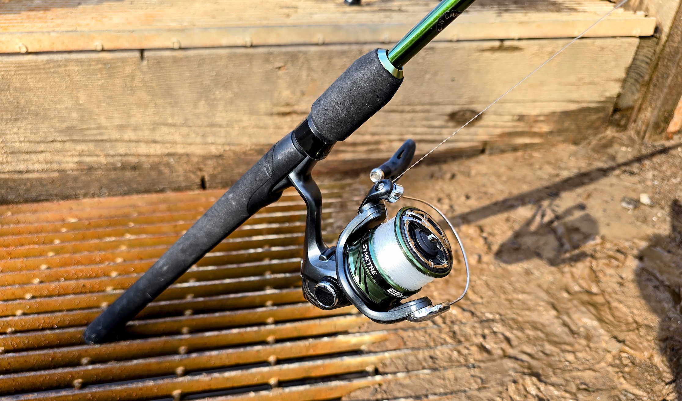 A closer look at the Shimano Symetre spinning reel.